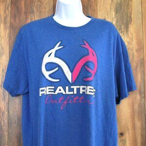 Realtree Outfitters Women's Blue Casual Tshirt Tee L